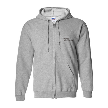 Men's Tear Of Themis Logo Gildan  Heavy Blend Full Zip Hooded Sweatshirt