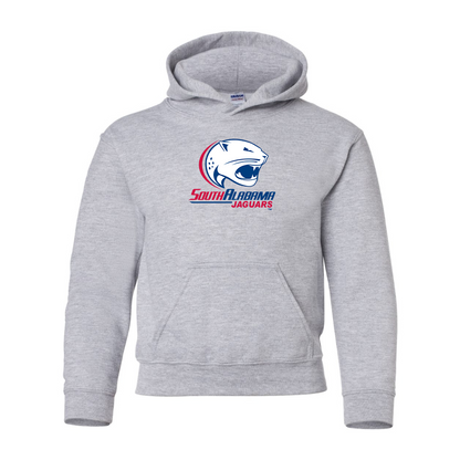Youth South Alabama Jaguars Logo Gildan Heavy Blend  Hooded Sweatshirt