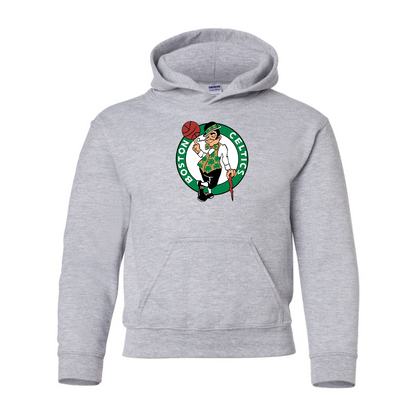 Youth Boston Celtics Logo Gildan Heavy Blend  Hooded Sweatshirt