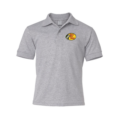Youth Bass Pro Shops Logo Gildan Dry Blend Jersey Polo