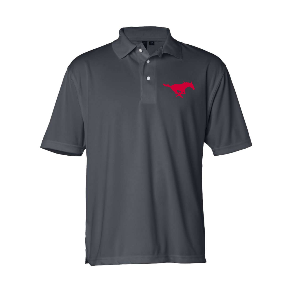 Men's SMU Mustangs Logo Sierra Pacific Moisture Free Mesh Polo