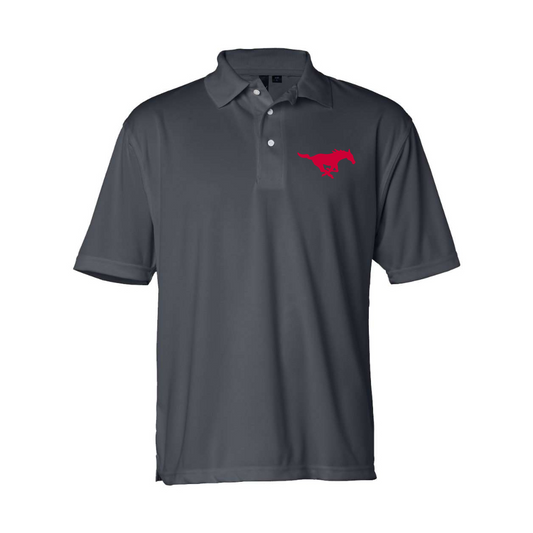 Men's SMU Mustangs Logo Sierra Pacific Moisture Free Mesh Polo