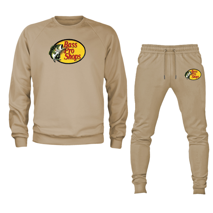 Men's Bass Pro Shops Logo Crewneck Sweatshirt Joggers Suit