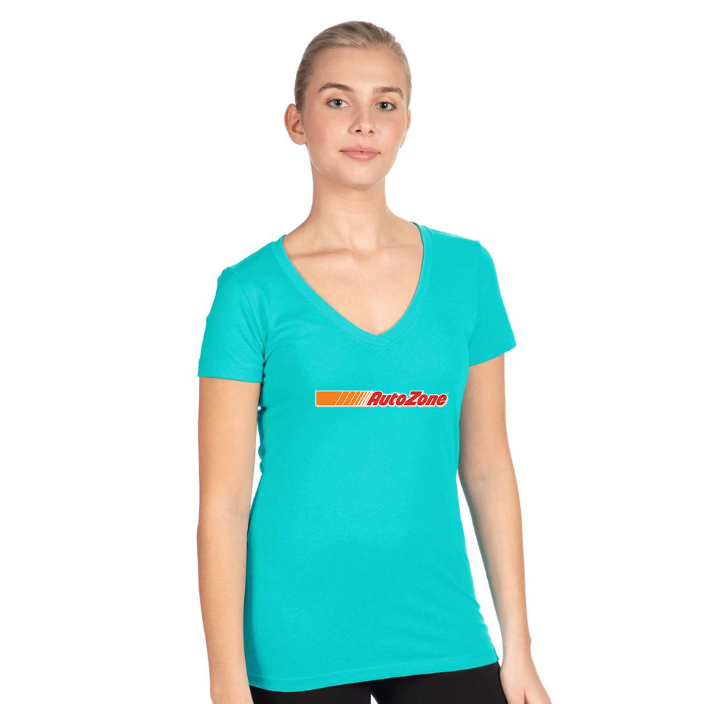 Women's AutoZone Logo Next Level V-Neck T-Shirt