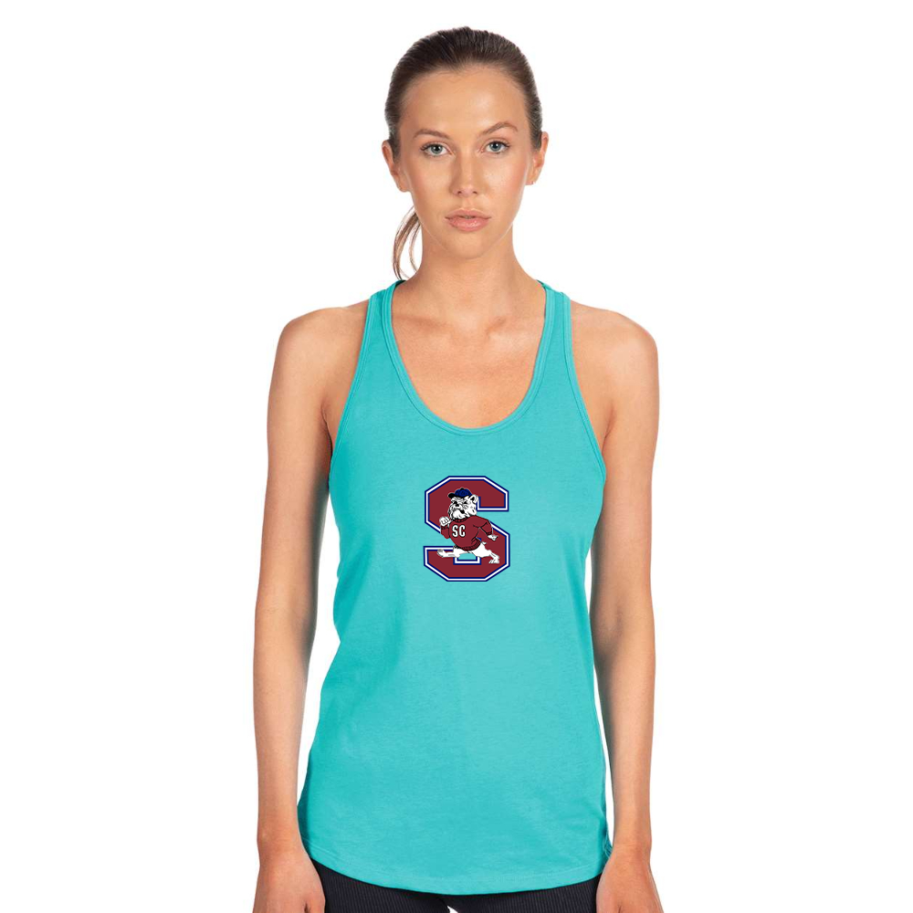 Women's South Carolina State Bulldogs Logo Next Level Ideal Racerback Tank
