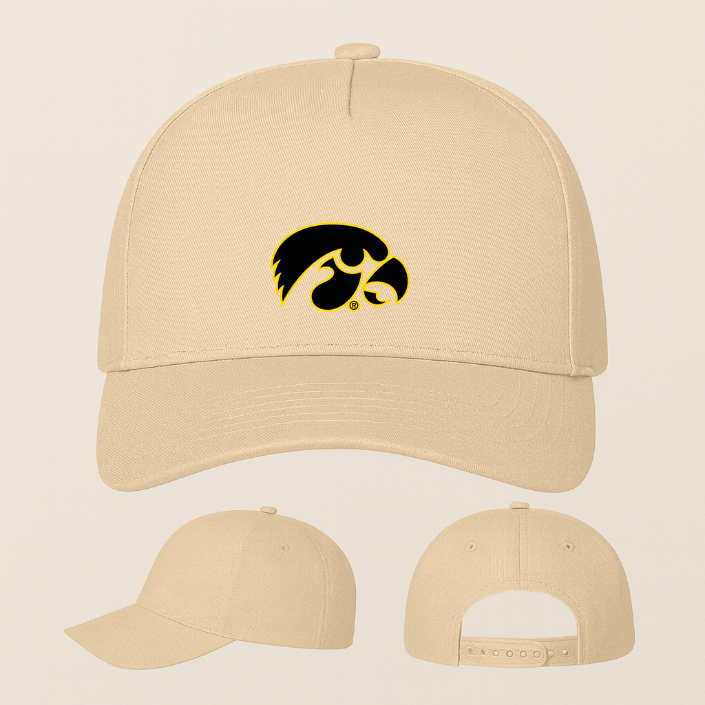 Iowa Hawkeyes Logo Five Panel Twill Snapback Cap
