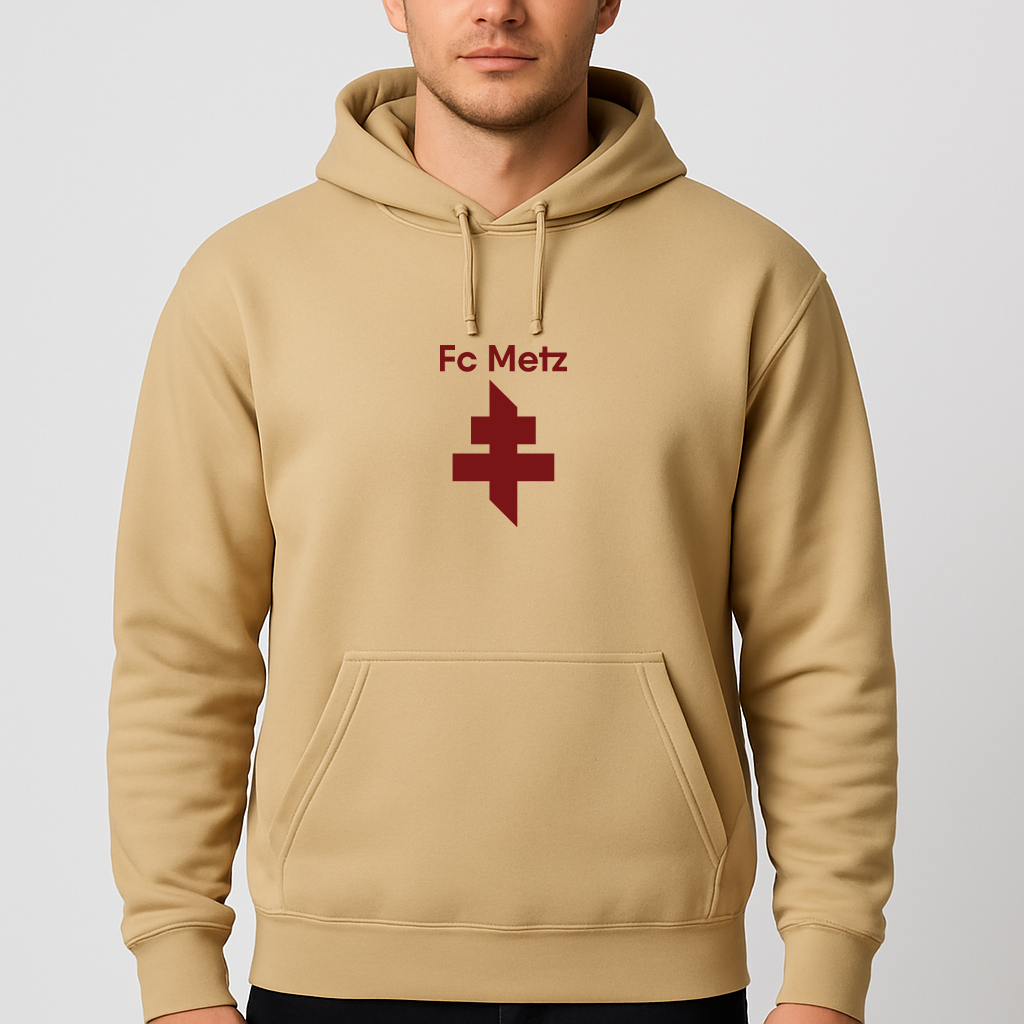 Men's FC Metz Soccer Logo Pullover Hoodie
