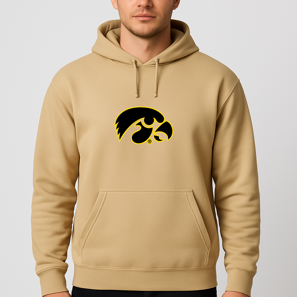 Men's Iowa Hawkeyes Logo Pullover Hoodie