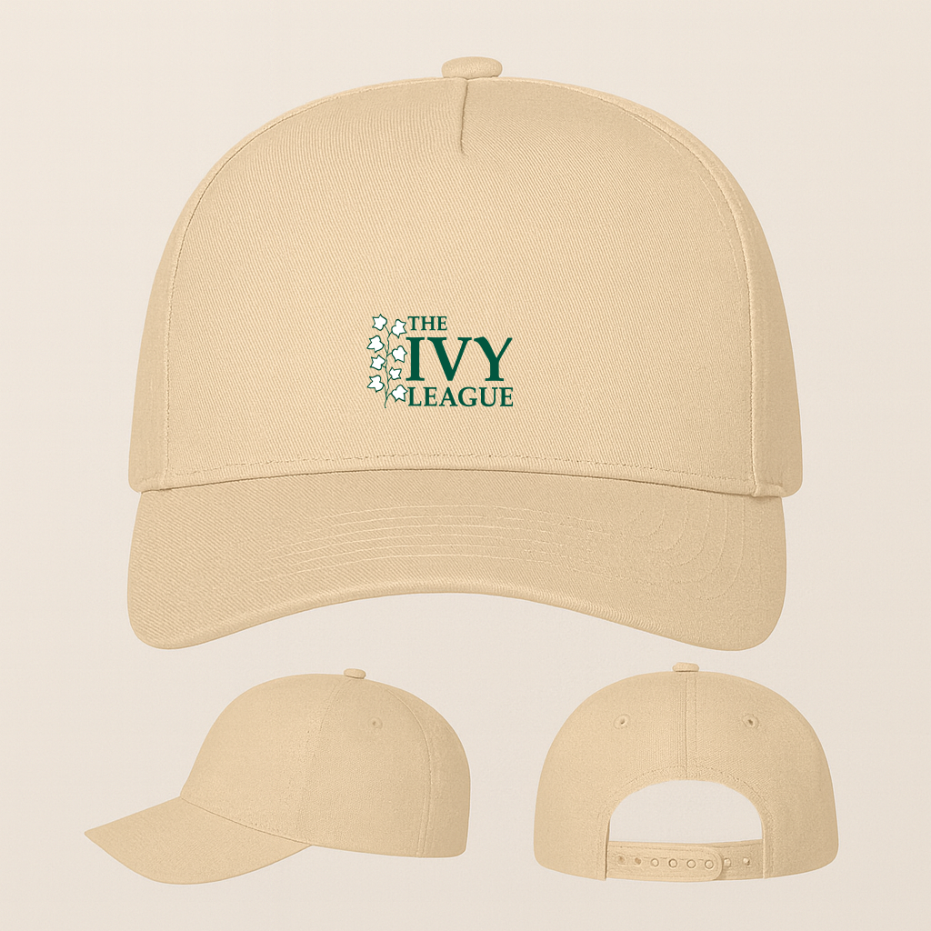 Ivy League Logo Five Panel Twill Snapback Cap