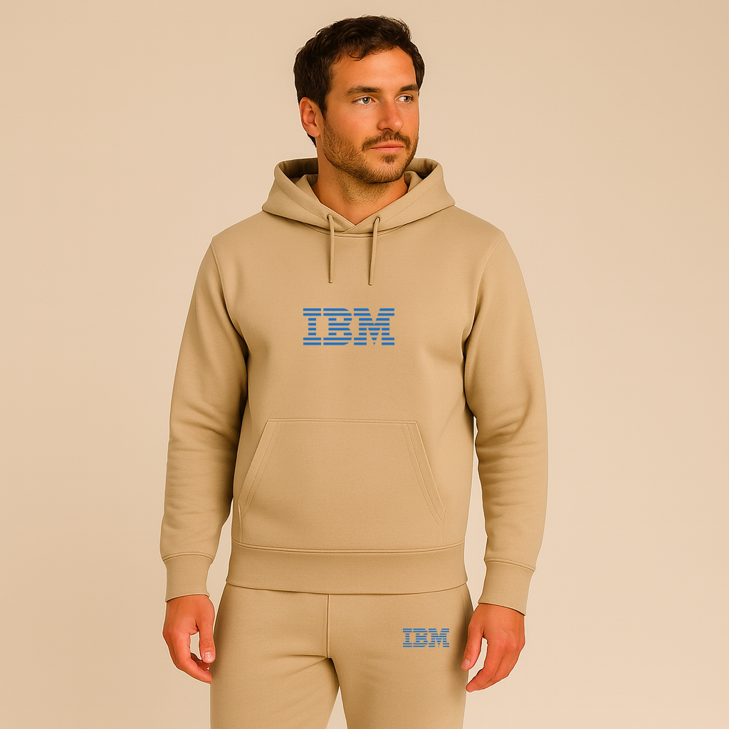 Men's IBM Logo Hoodie Joggers Set