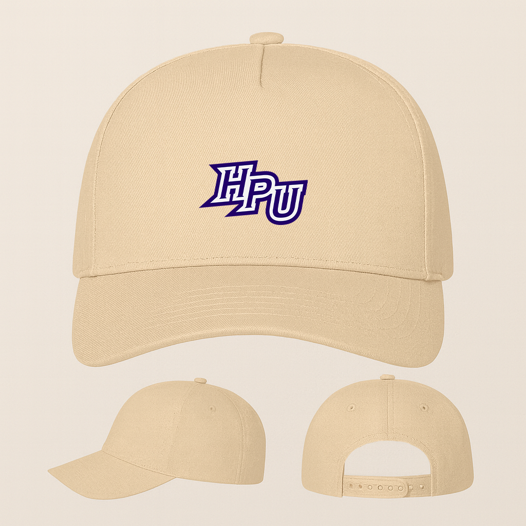 High Point Panthers Logo Five Panel Twill Snapback Cap