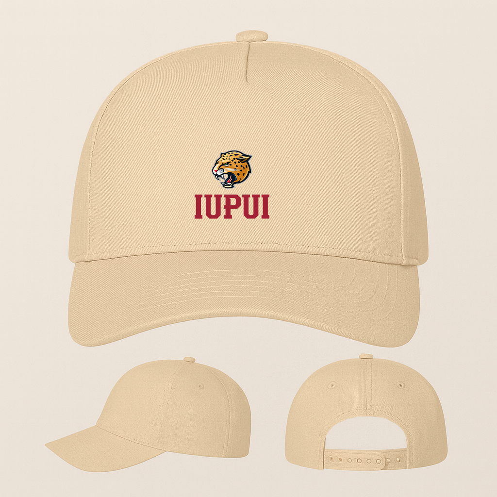 IUPUI Jaguars Logo Five Panel Twill Snapback Cap