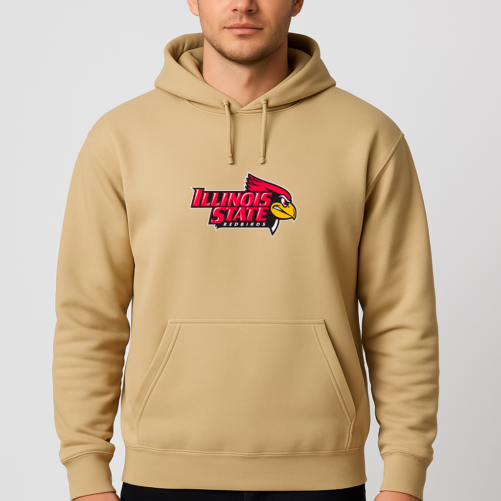 Men's Illinois State Redbirds Logo Pullover Hoodie