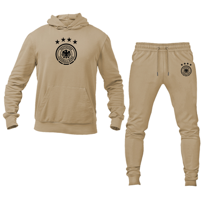 Men's Germany Soccer Logo Hoodie Joggers Set