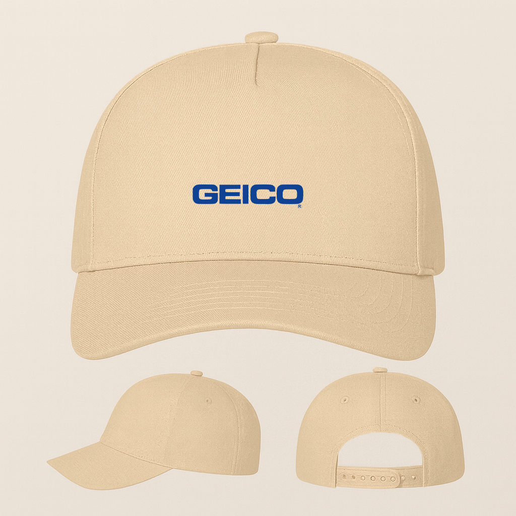 Geico Logo Five Panel Twill Snapback Cap