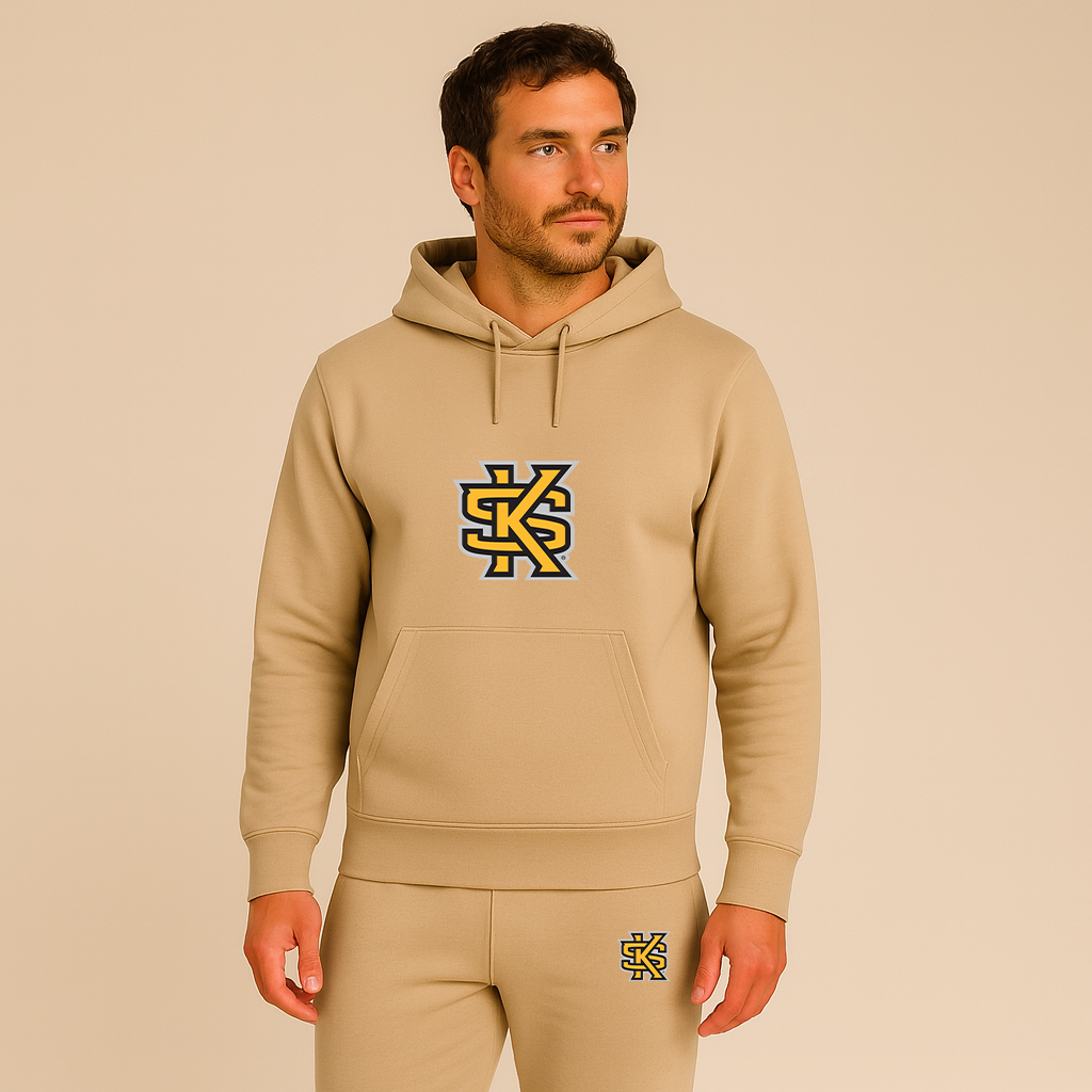 Men's Kennesaw State Owls Logo Hoodie Joggers Set