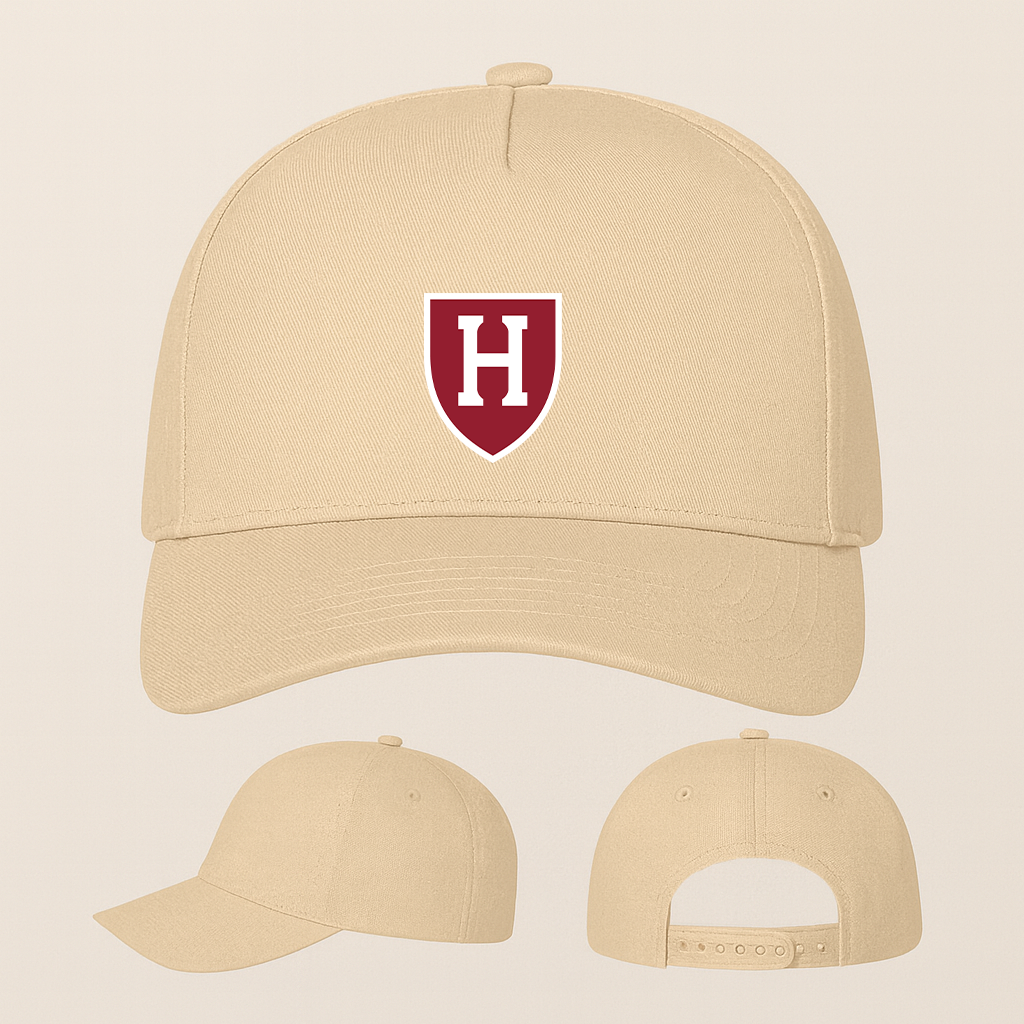 George Harvard Crimson Logo Five Panel Twill Snapback Cap