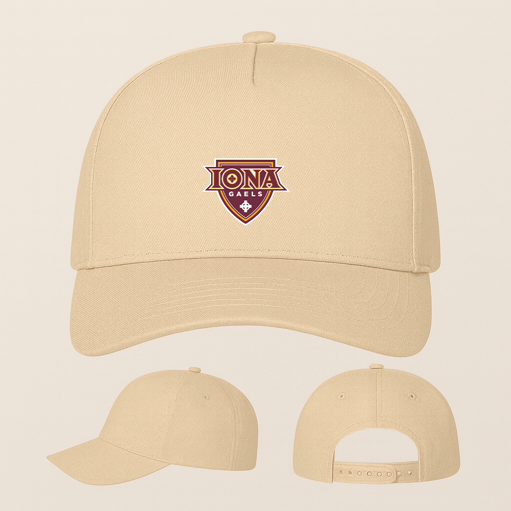 Iona Gaels Logo Five Panel Twill Snapback Cap