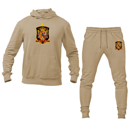 Men's Spain National Soccer Team Hoodie Joggers Set