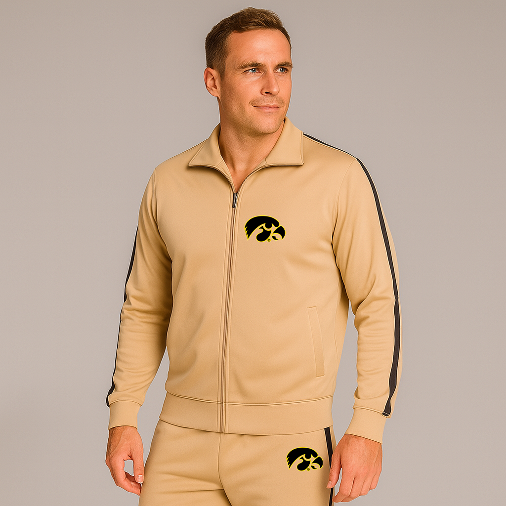 Men's Iowa Hawkeyes Logo Dri-Fit TrackSuit