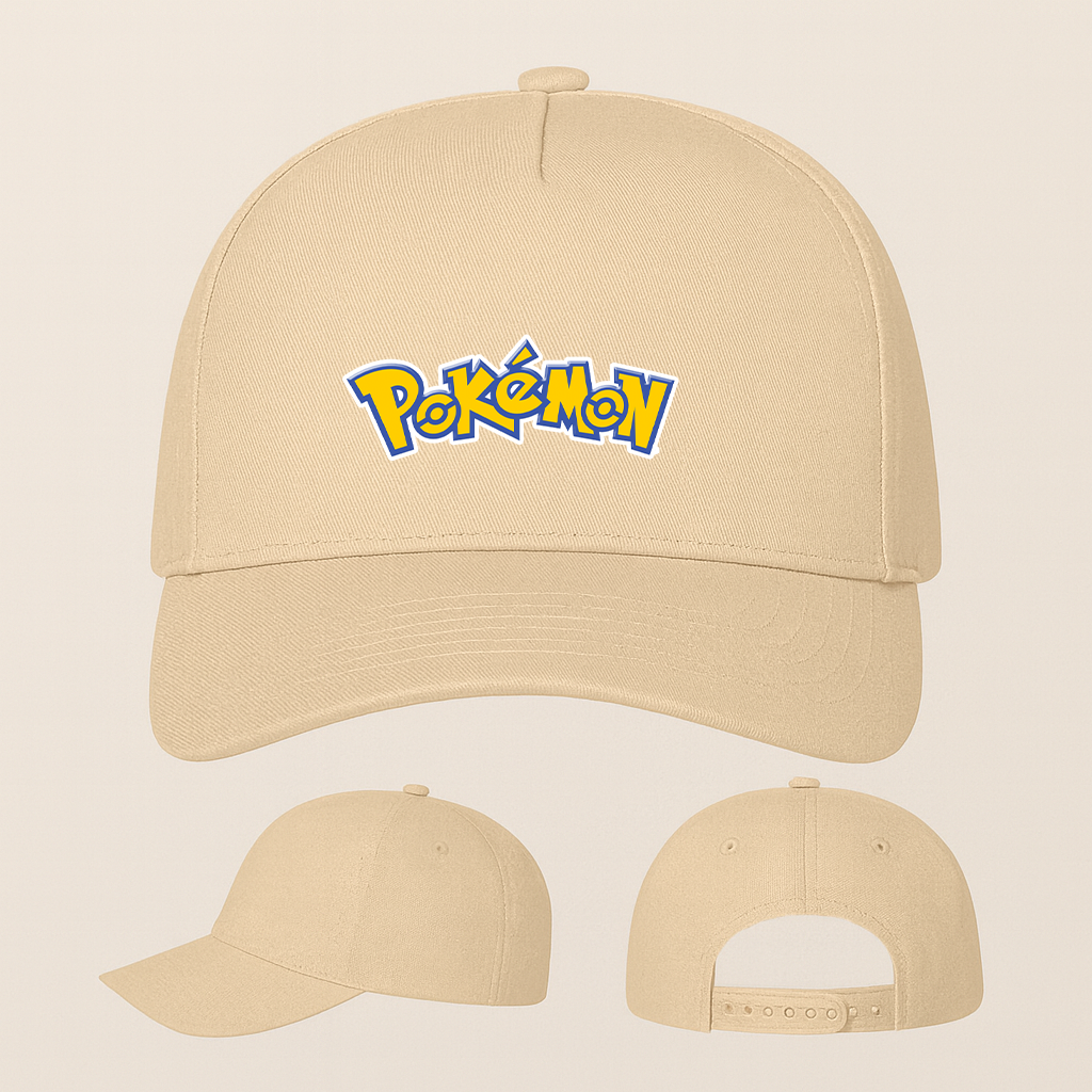 Pokemon Cartoon Five Panel Twill Snapback Cap