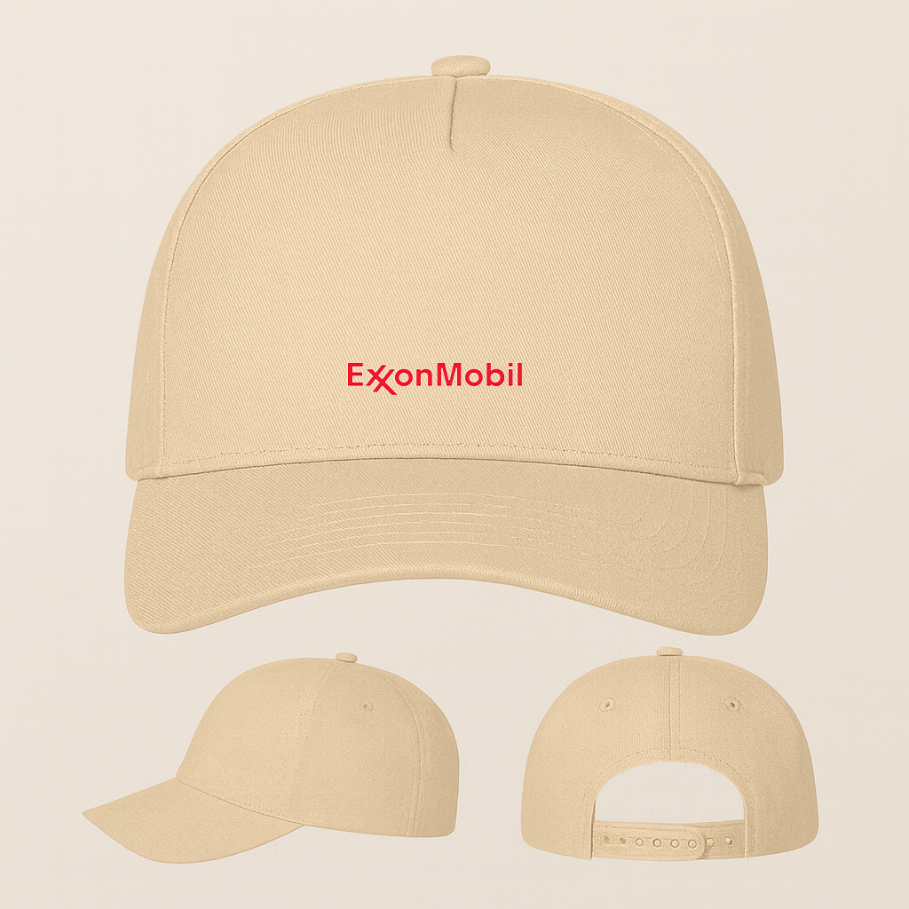Exxon Mobil Gas Station Five Panel Twill Snapback Cap