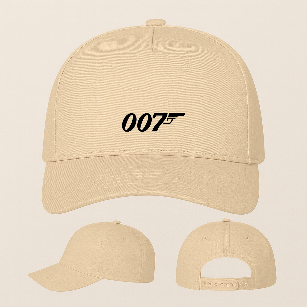 007 James Bond Movie Five Panel Twill Snapback Cap