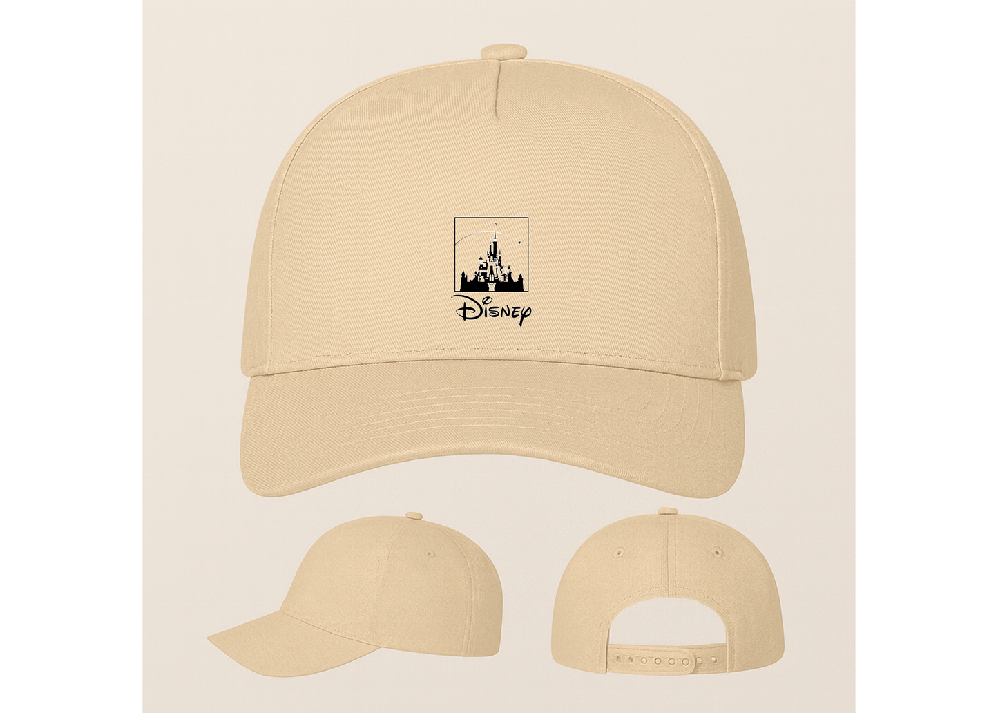 Walt Disney Cartoon Five Panel Twill Snapback Cap