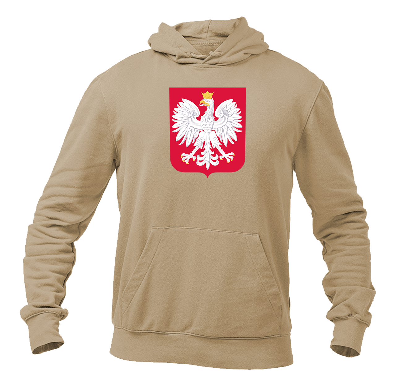 Men's Poland National Soccer Team Pullover Hoodie