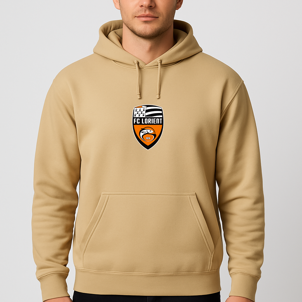 Men's FC Lorient Soccer Logo Pullover Hoodie