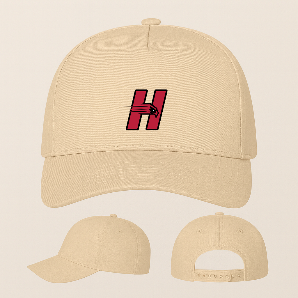 Hartford Hawks Logo Five Panel Twill Snapback Cap