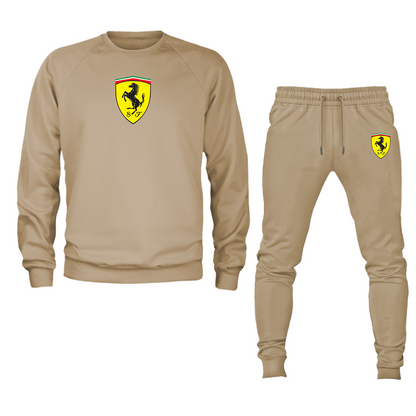 Men’s Ferrari Motorsport Car Crewneck Sweatshirt Joggers Suit