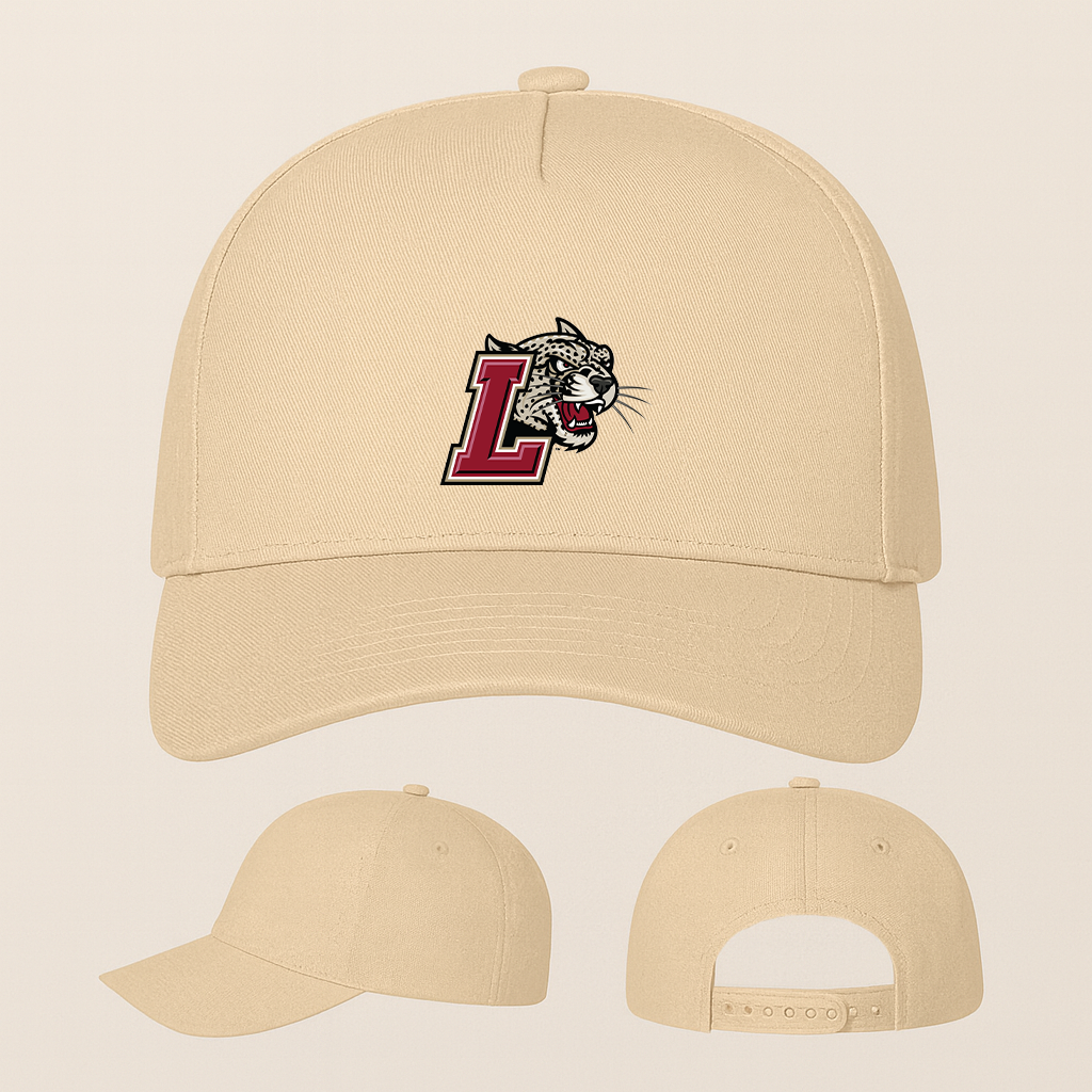 Lafayette Leopards Logo Five Panel Twill Snapback Cap