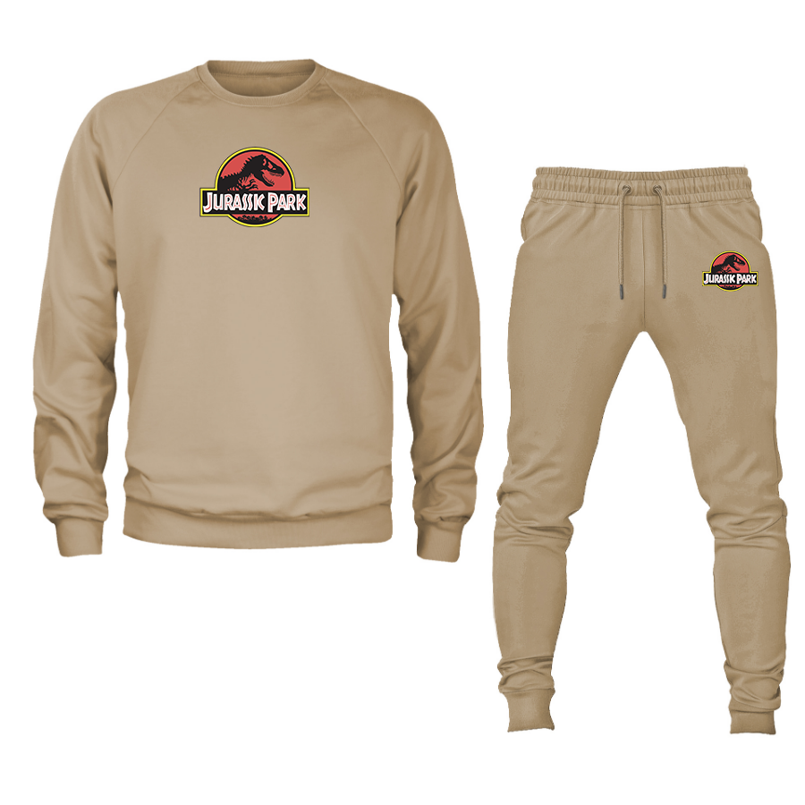 Men's Jurassic Park Movie Crewneck Sweatshirt Joggers Suit