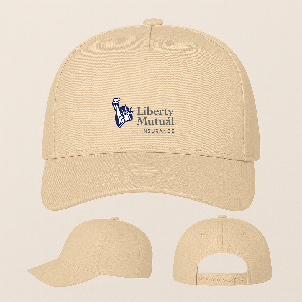 Liberty Mutual Insurance Logo Five Panel Twill Snapback Cap