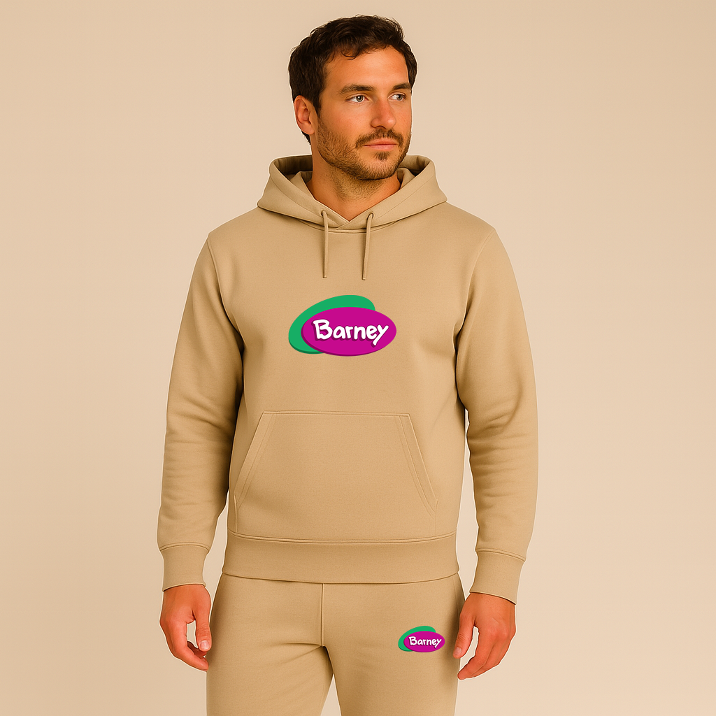 Men's Barney Show Hoodie Joggers Set