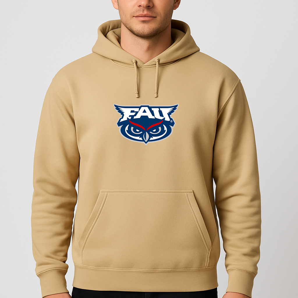 Men's Florida Atlantic Owls Logo Pullover Hoodie