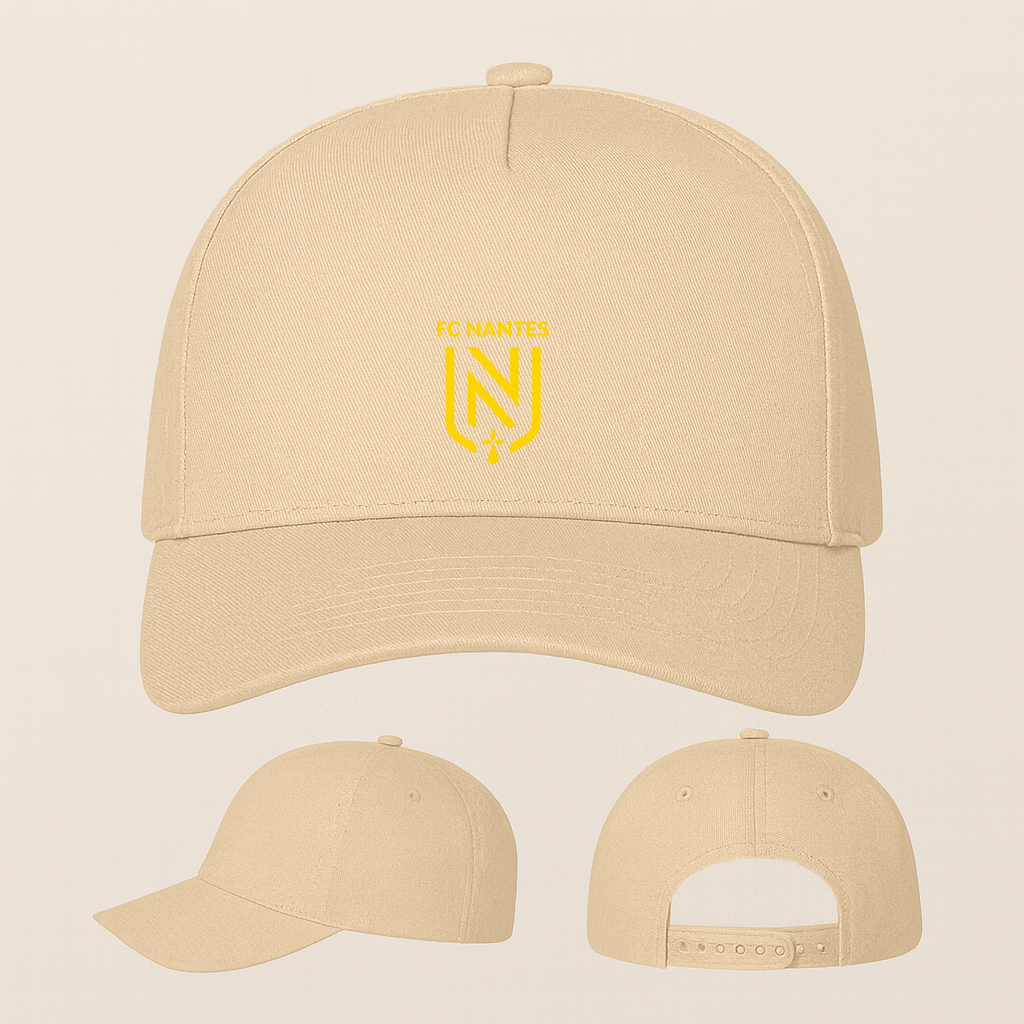 FC Nantes Soccer Logo Five Panel Twill Snapback Cap