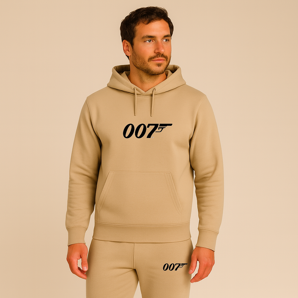 Men's 007 James Bond Movie Hoodie Joggers Set