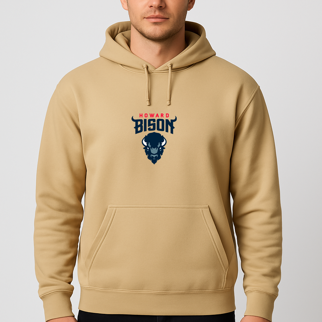 Men's Howard Bison Logo Pullover Hoodie