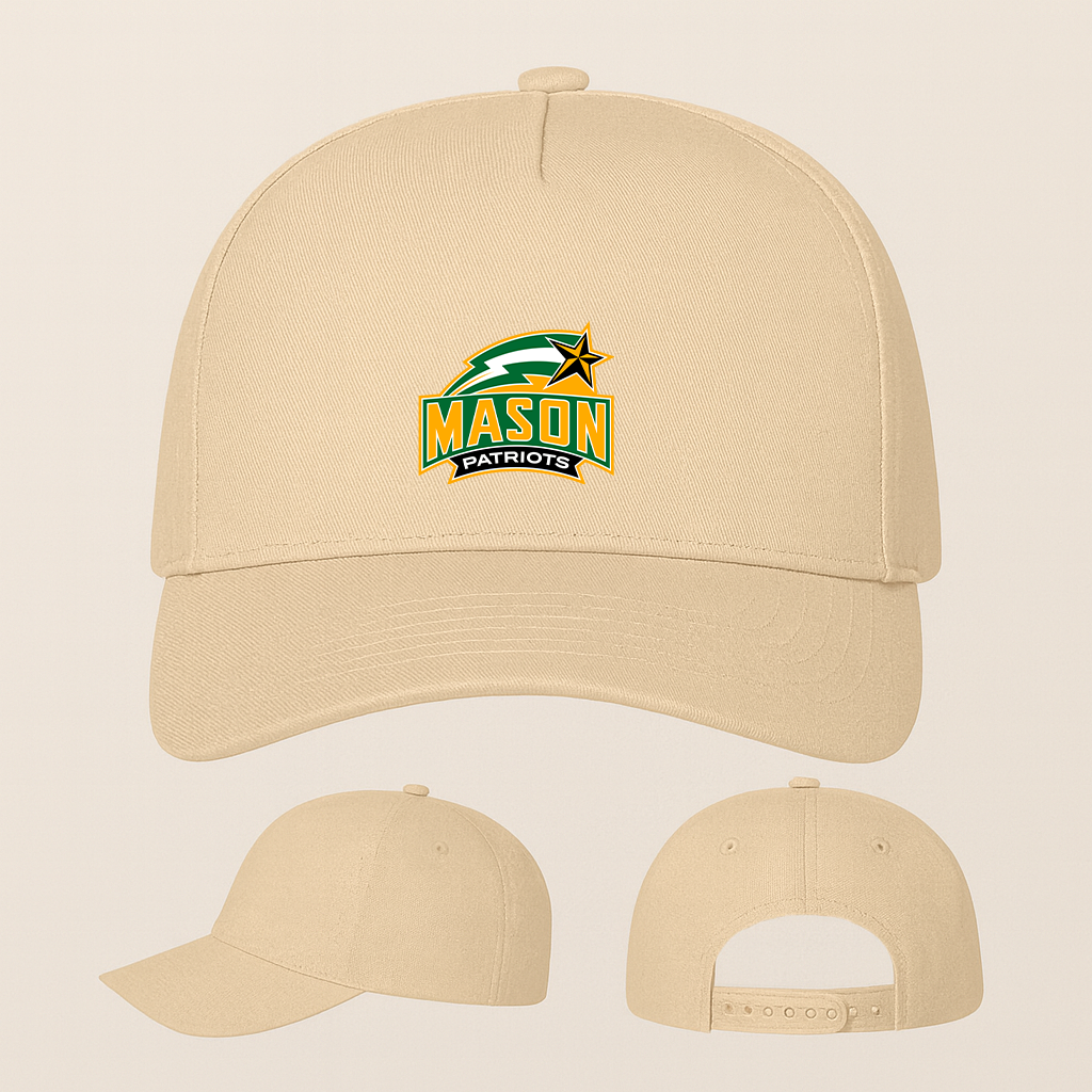 George Mason Patriots Logo Five Panel Twill Snapback Cap