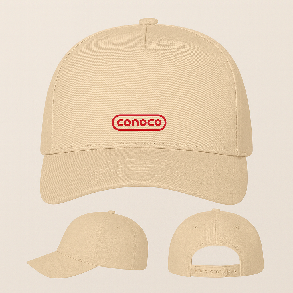 Conoco Gas Station Five Panel Twill Snapback Cap