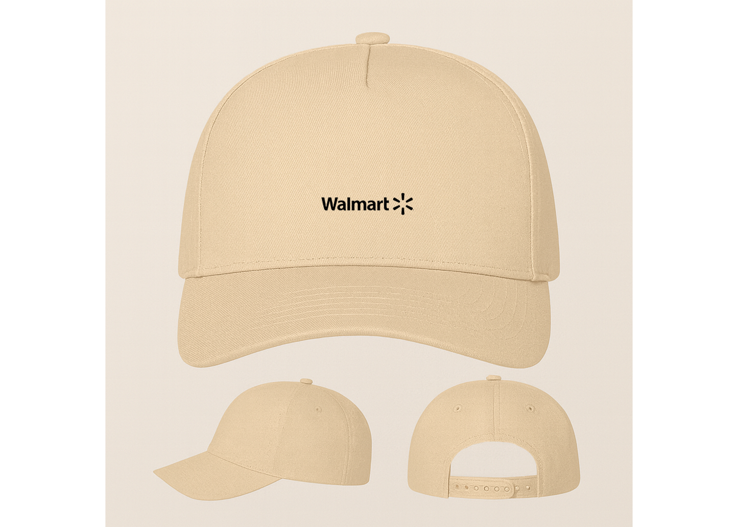 Walmart Logo Five Panel Twill Snapback Cap