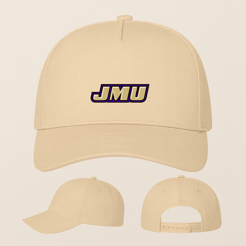 James Madison Dukes Logo Five Panel Twill Snapback Cap