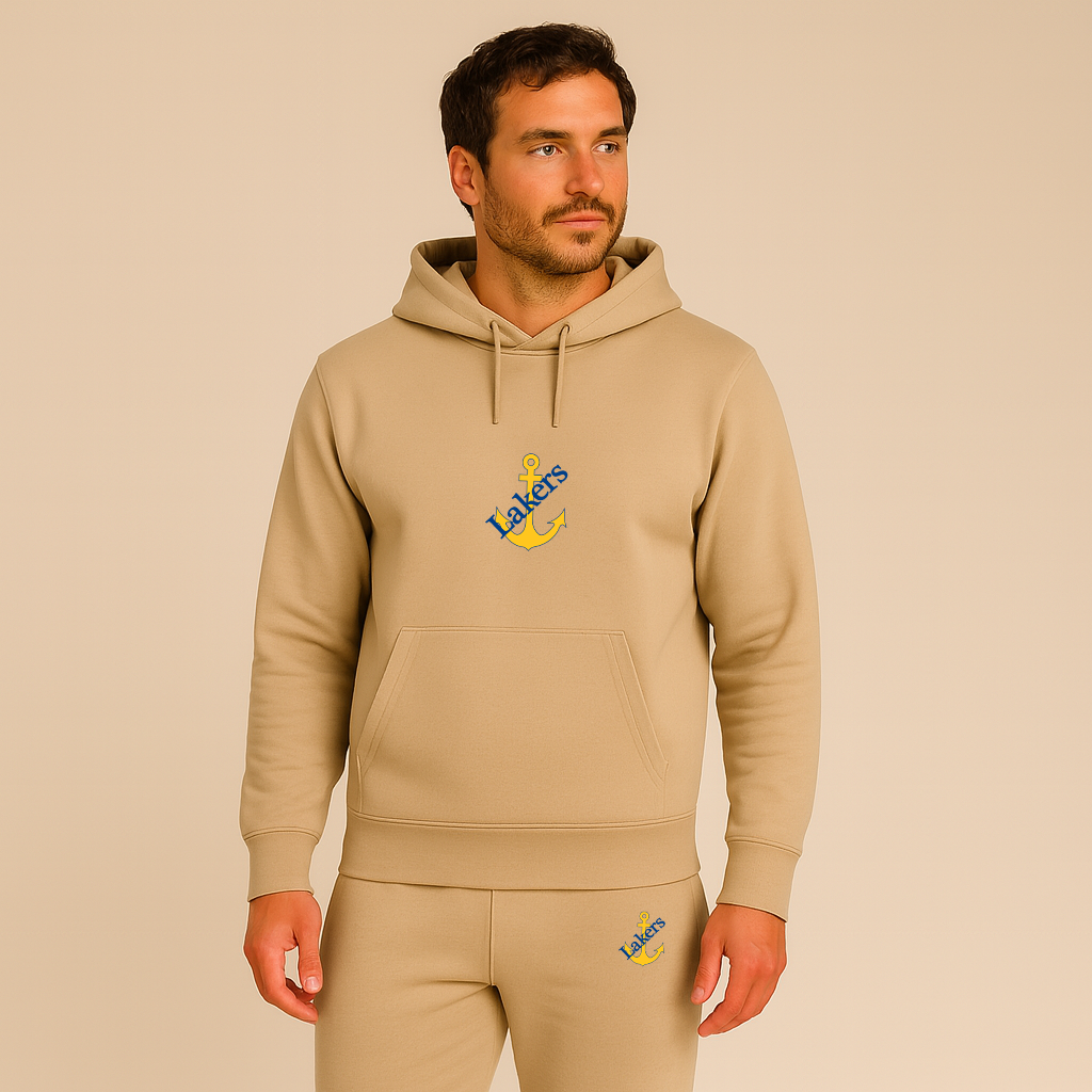 Men's Lake Superior State Lakers Logo Hoodie Joggers Set