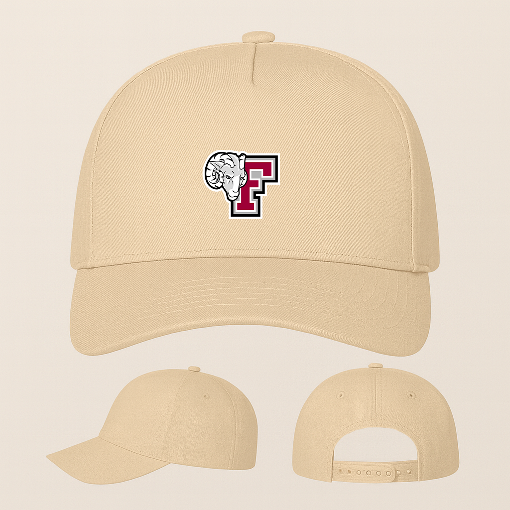 Fordham Rams Logo Five Panel Twill Snapback Cap