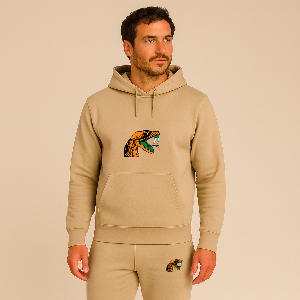Men's Florida AM Rattlers Logo Hoodie Joggers Set