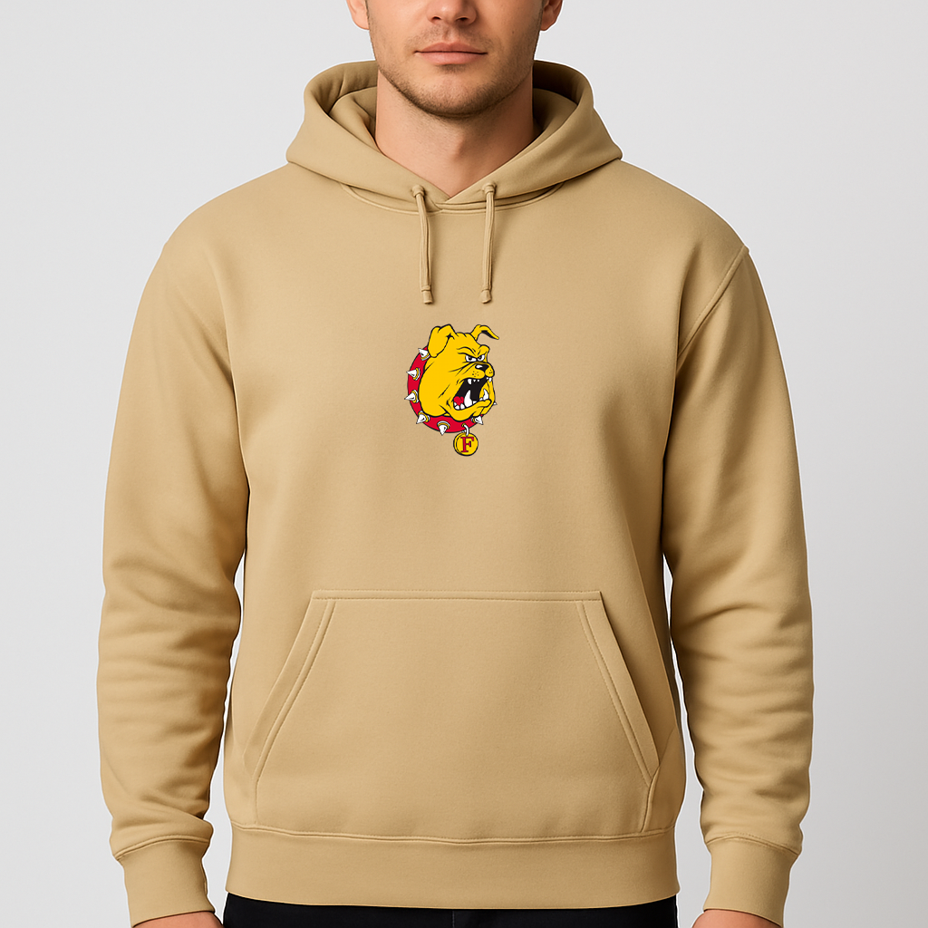Men's Ferris State Bulldogs Logo Pullover Hoodie
