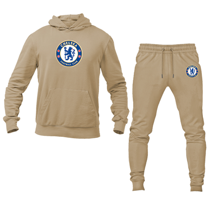Men's Chelsea Soccer Logo Hoodie Joggers Set