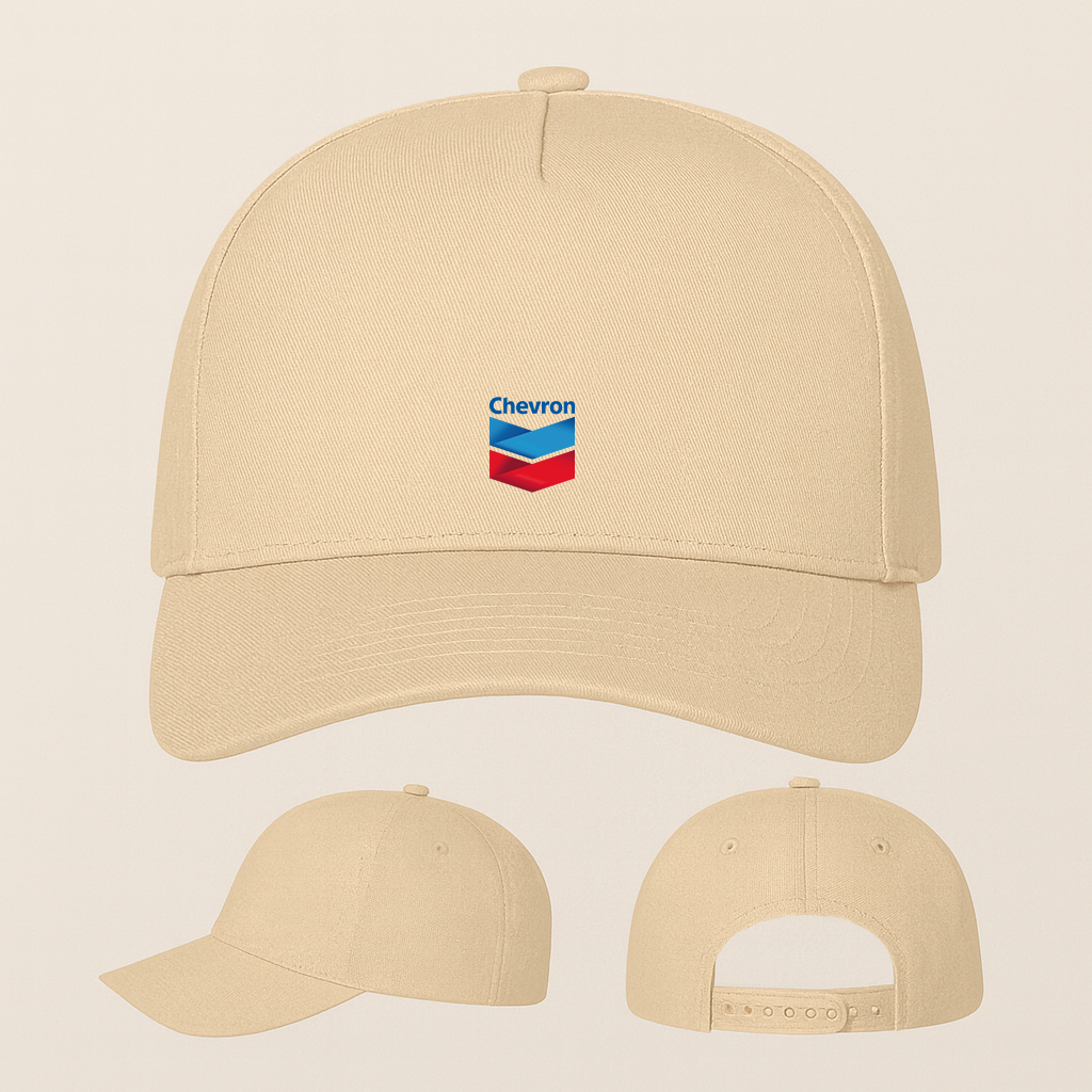 Chevron Gas Station Five Panel Twill Snapback Cap